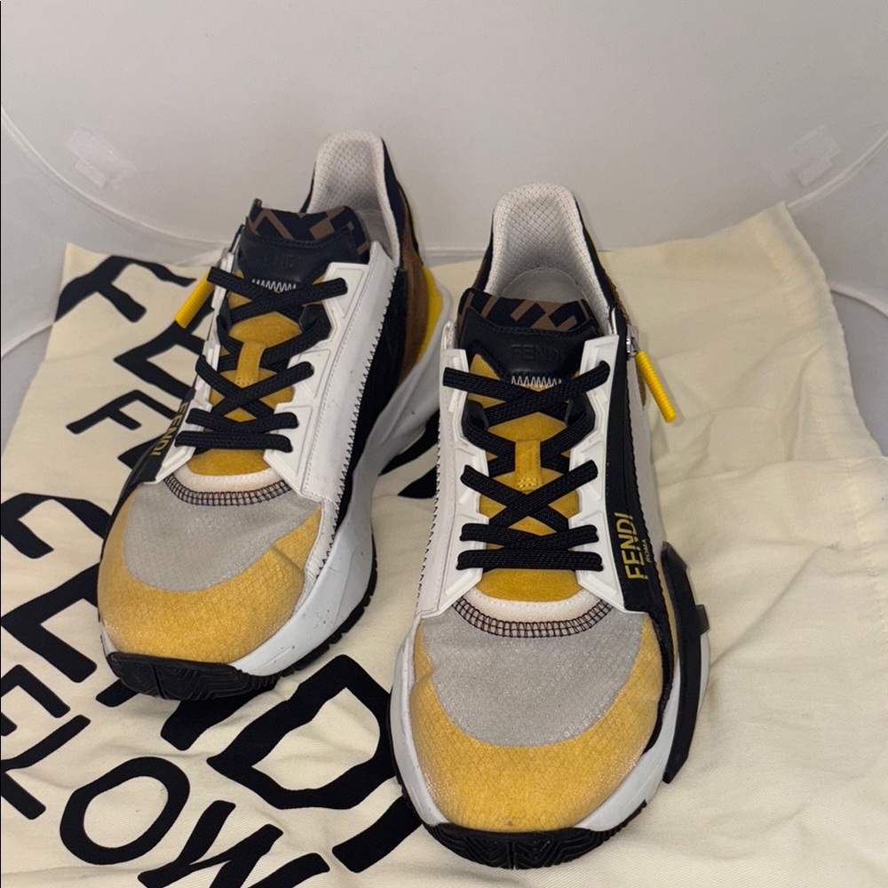 FENDI FLOW Multicolor nylon low-tops